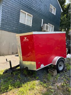 Aluminum Trailer Anvil 4x6 bed enclosed