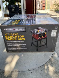 10” 15 AMP BENCHTOP TABLE SAW - New