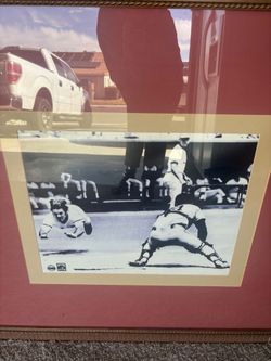Baseball home decor wall frame
