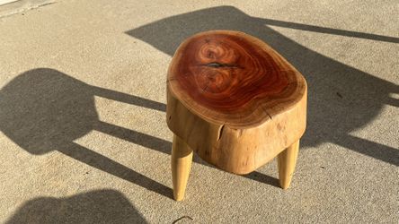 Wooden Stump Stool