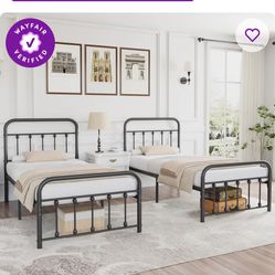Like new- Wayfair Twin Bed Set