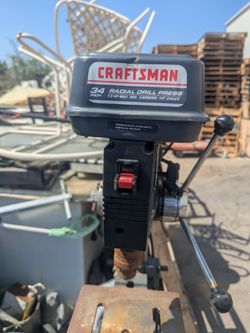 CRAFTSMAN 34 IN RADIAL DRILL PRESS