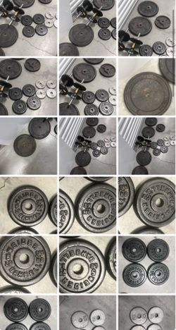 Barbell weights 150lbs including 4 25lbs plates. Firm location below.  1st come  31705 Wesley Chapel blvd Fl 33543 Storage Mart