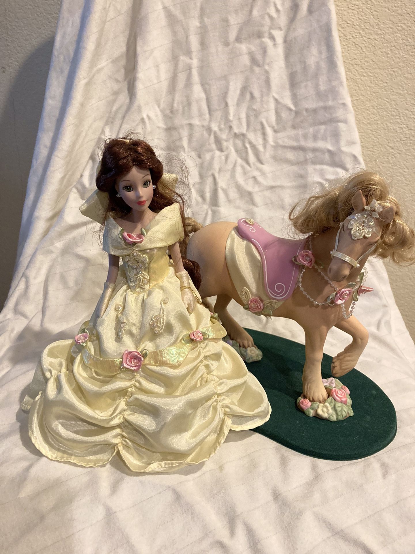 Porcelain Doll And Horse