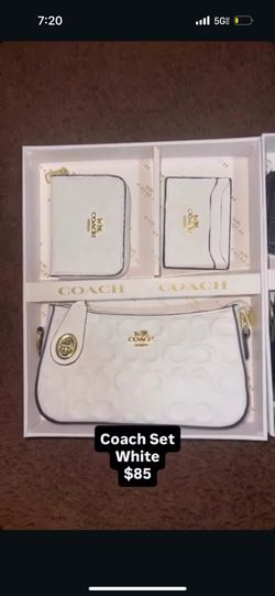 White Coach Purse Set