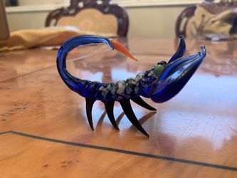 Scorpion glass figurine