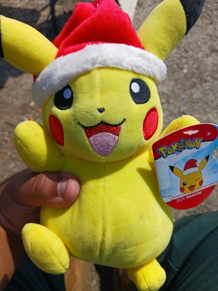 Pokémon 8" Holiday Christmas Pikachu Plush Stuffed Animal Toy Nintendo Anime 