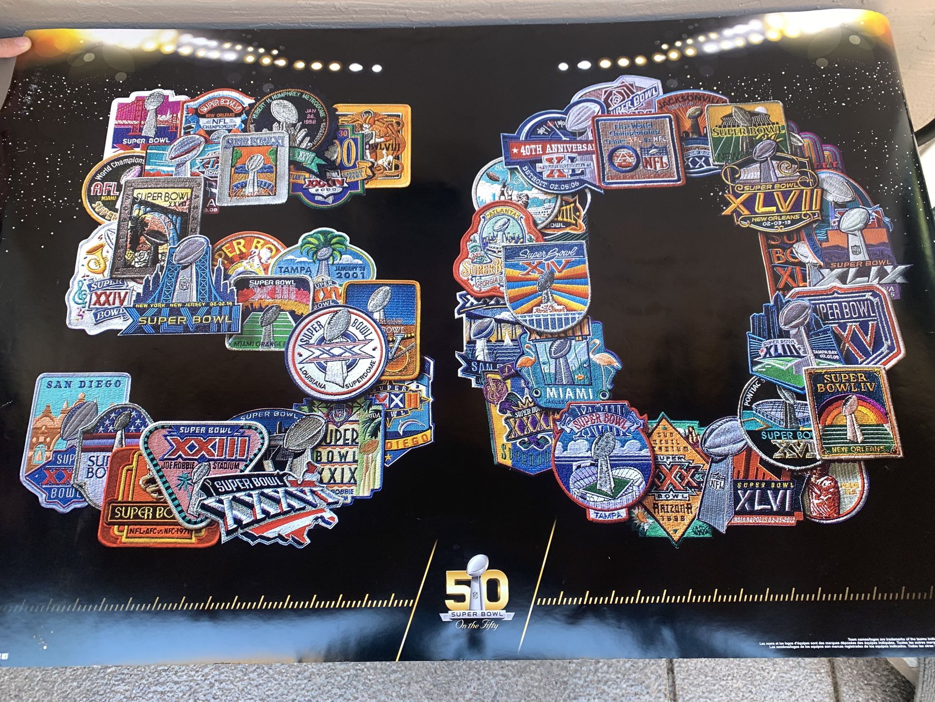 Super Bowl 50 Souvenir Poster