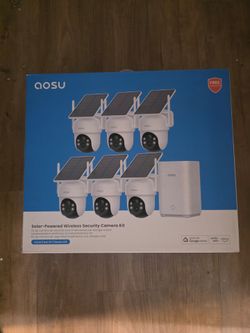 New Aosu SolarCam D1 Classic 6-Cam Kit Solar Wireless Security Cameras