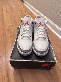 Jordan 3 white cement reimagined size 13 with receipt. Meet up only.