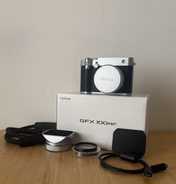 Fujifilm GFX100RF 102MP Medium Format Digital Camera Silver + Box & Accessories