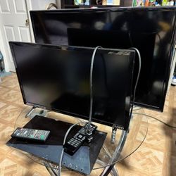 Two Small TVs.  & Blue Ray DVD Player
