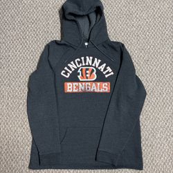 Cincinnati Bengals NFL Apparel Gray Casual Hoodie Sweatshirt 