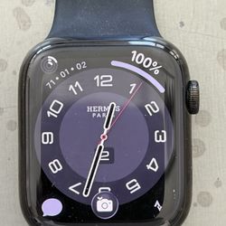 Hermes Stainless Apple Watch 7 45mm