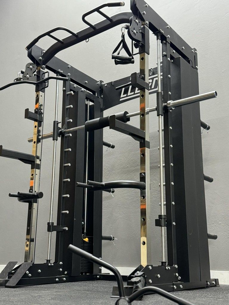 SQUAT RACK SMITH MACHINE FUNCTIONAL TRAUNER NEW IN BOX - FREE DELIVERY 