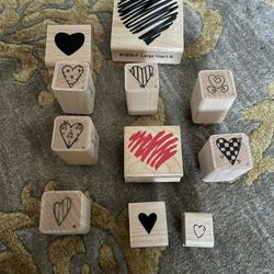 Heart Rubber Stamps