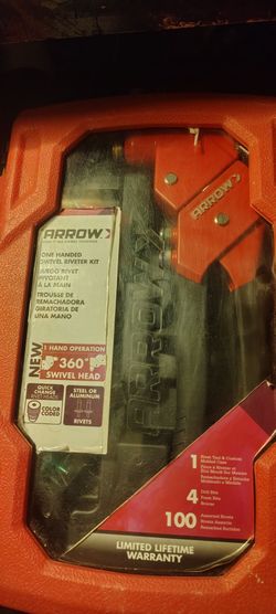 Arrow one-handed swivel riveter