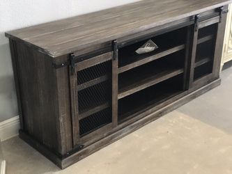 Rustic farm house tv stand new new
