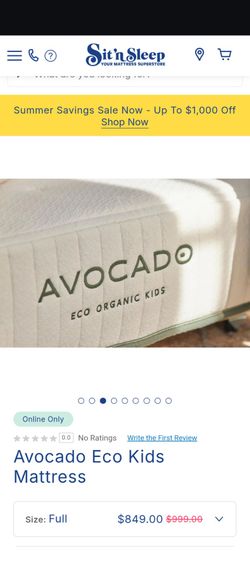 Avocado Organic Mattress for Kids (Full size)