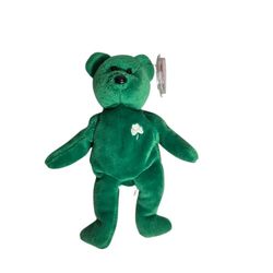 Ty The Beanie Babies Collection 1997 Erin Bear Plush Stuffed Animal With Tag Vtg