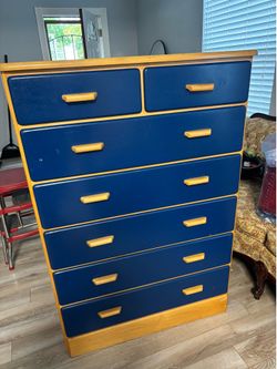 Hand crafted wooden dresser in great shape.