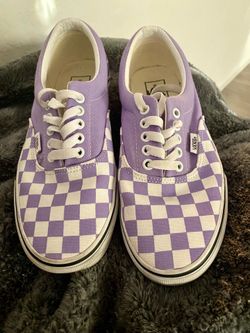 Vans  checkerboard low top sneakers - women’s 8.5