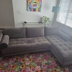 Sectional Sofa Gray 