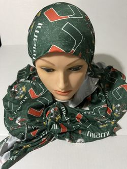 New Bandna Style Miami Hurricanes