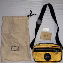 Yellow Gucci Pouch/ Satchel/ Crossbody Bag