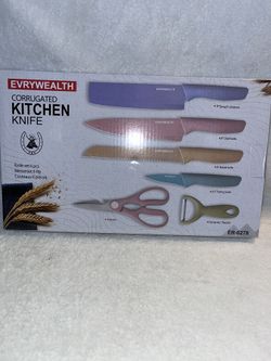 Colorful Kitchen Knives Set of 6 PCS 