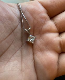 White Gold 14k Diamond Pendant