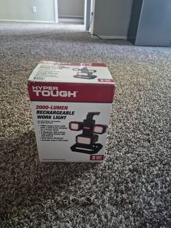 Hyper Tough 2000-Lumen Rechargeable Work Light