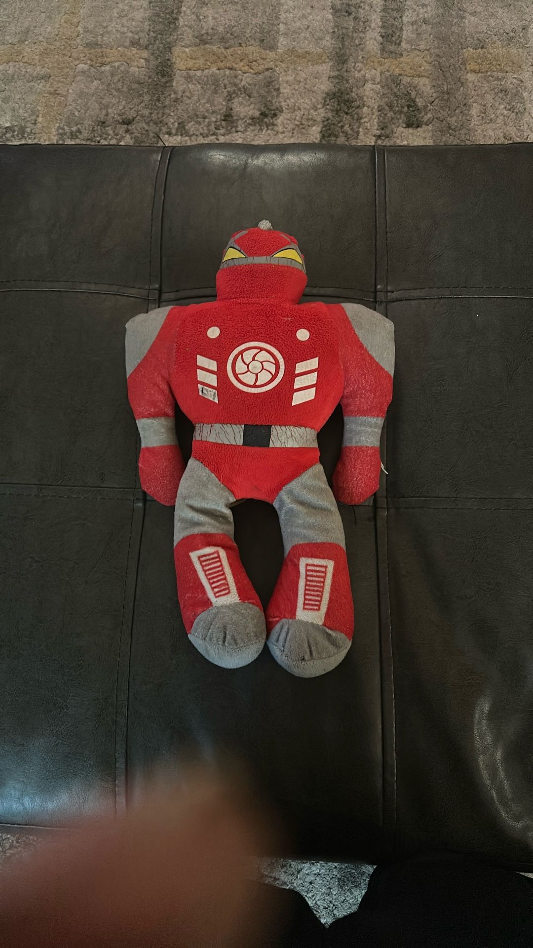 Red robot plushy