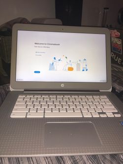 HP Chromebook with charger