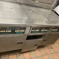 3 Bay Pitco Deep Fryers 