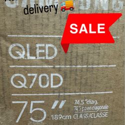 SAMSUNG 75-Inch Class QLED 4K Q70D Series , Dual LED, Object Tracking Sound Lite, Q-Symphony, Motion Xcelerator, Gaming Hub, Smart TV with Alexa 