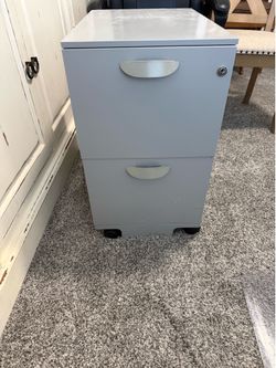 Rolling 2-Drawer filing cabinet