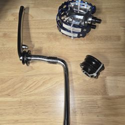 BMX one piece crank arm and Bear Trap Pedals