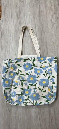 Kate spade floral canvas tote