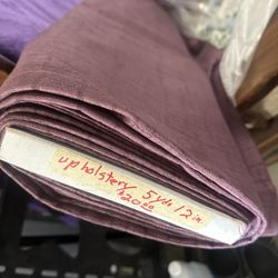 Plum Upholstery Fabric  5  And 1/3 Yds Upholstery. 