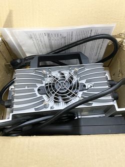 72V 12A Golf Cart Charger Lead Acid Battery Charger Waterproof for EZGO TXT with D Style Plug Output 88.8 Volts Max