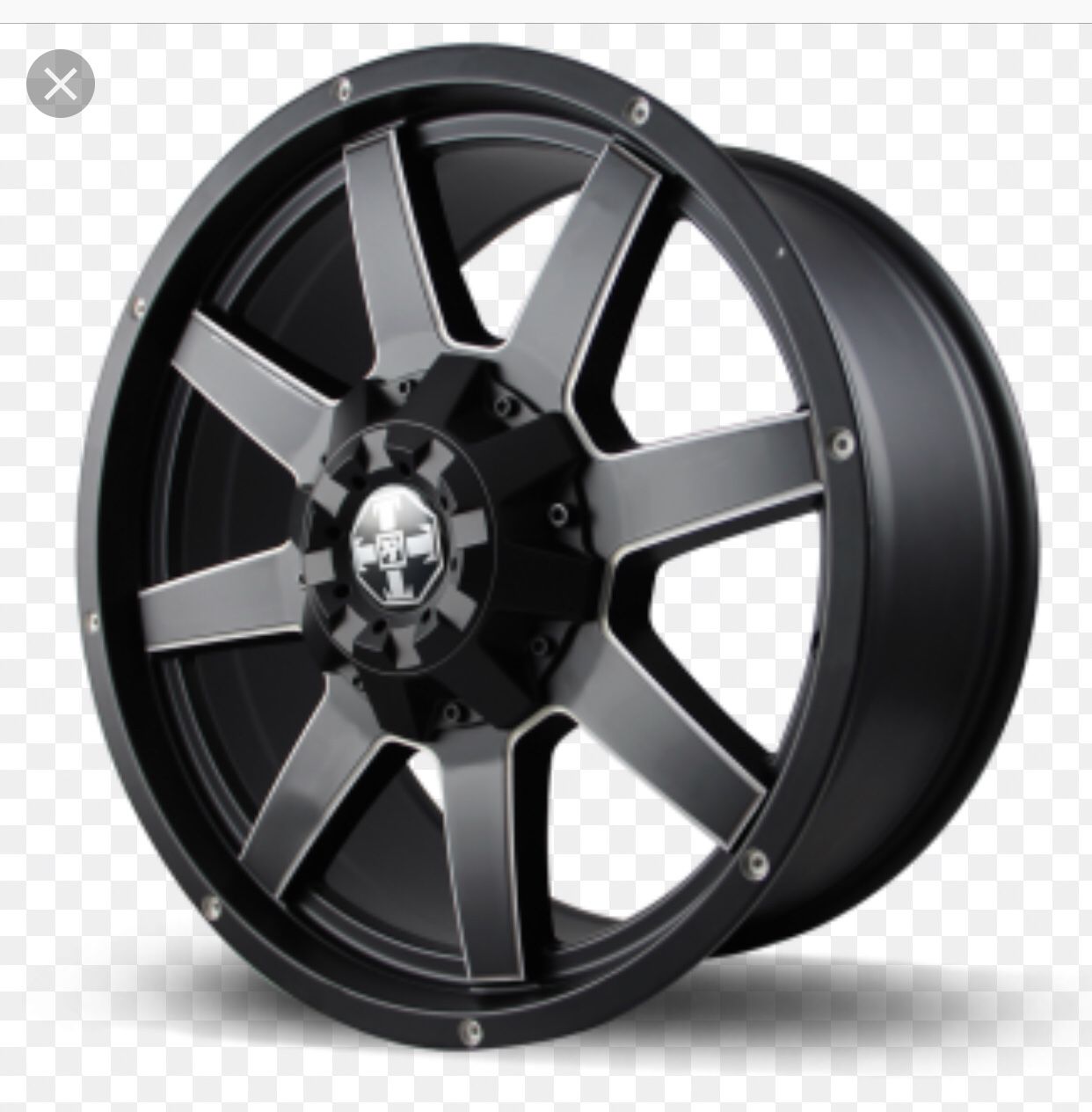 Velox C4 truck wheels matte black 18x9 18” t&t offroad rims