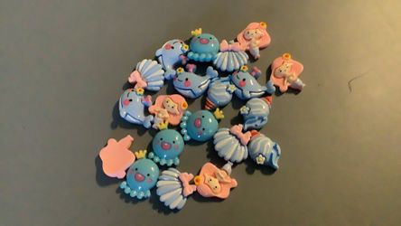 Kawaii Ocean Resin Flatback Cabochons Set