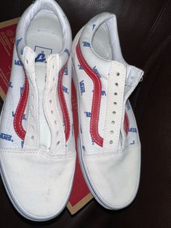 White Vans Shoes Size 8