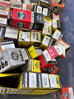 Large Lot of Vintage Vacuum Tubes in Boxes