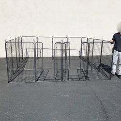 (Brand New) $270 Large 10x10ft Heavy Duty 48” Tall, 16-Panels Dog Playpen Pet Exercise Fence Crate Kennel