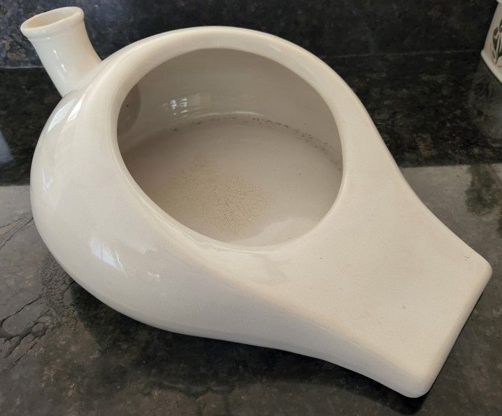 Antique Ceramic / Porcelain  Bedpan Urinal 