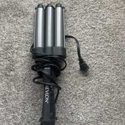 Revlon Jumbo 3 Barrel Hair Waver Ceramic Styling Curling Iron Tourmaline RV084