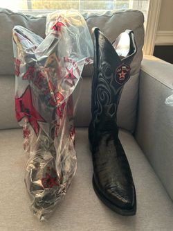 BRANDNEW: Los altos cowboy boots, size US 11.5, black