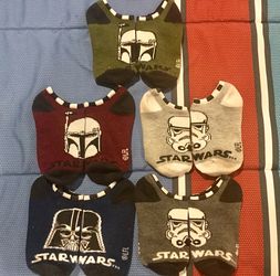 Boys kids toddler children Star Wars socks clothes size 5T/5 year old - Barely Worn - Clean Smoke Pet Free